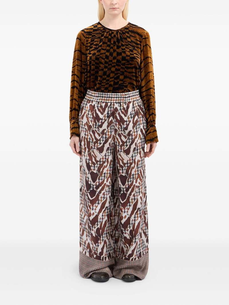 Pierre-Louis Mascia houndstooth-pattern trousers outlook