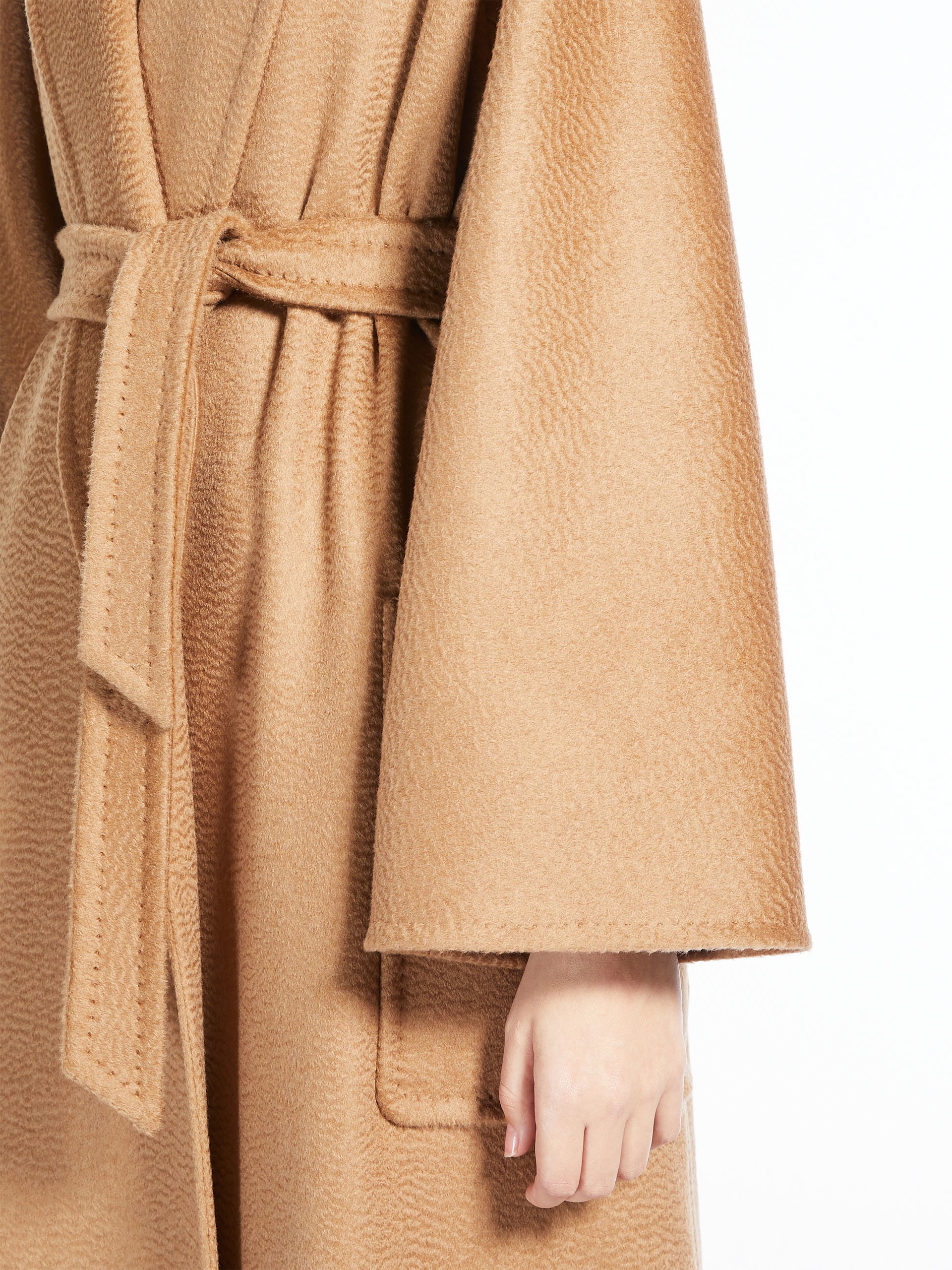 OLEA Camel colour robe coat - 5