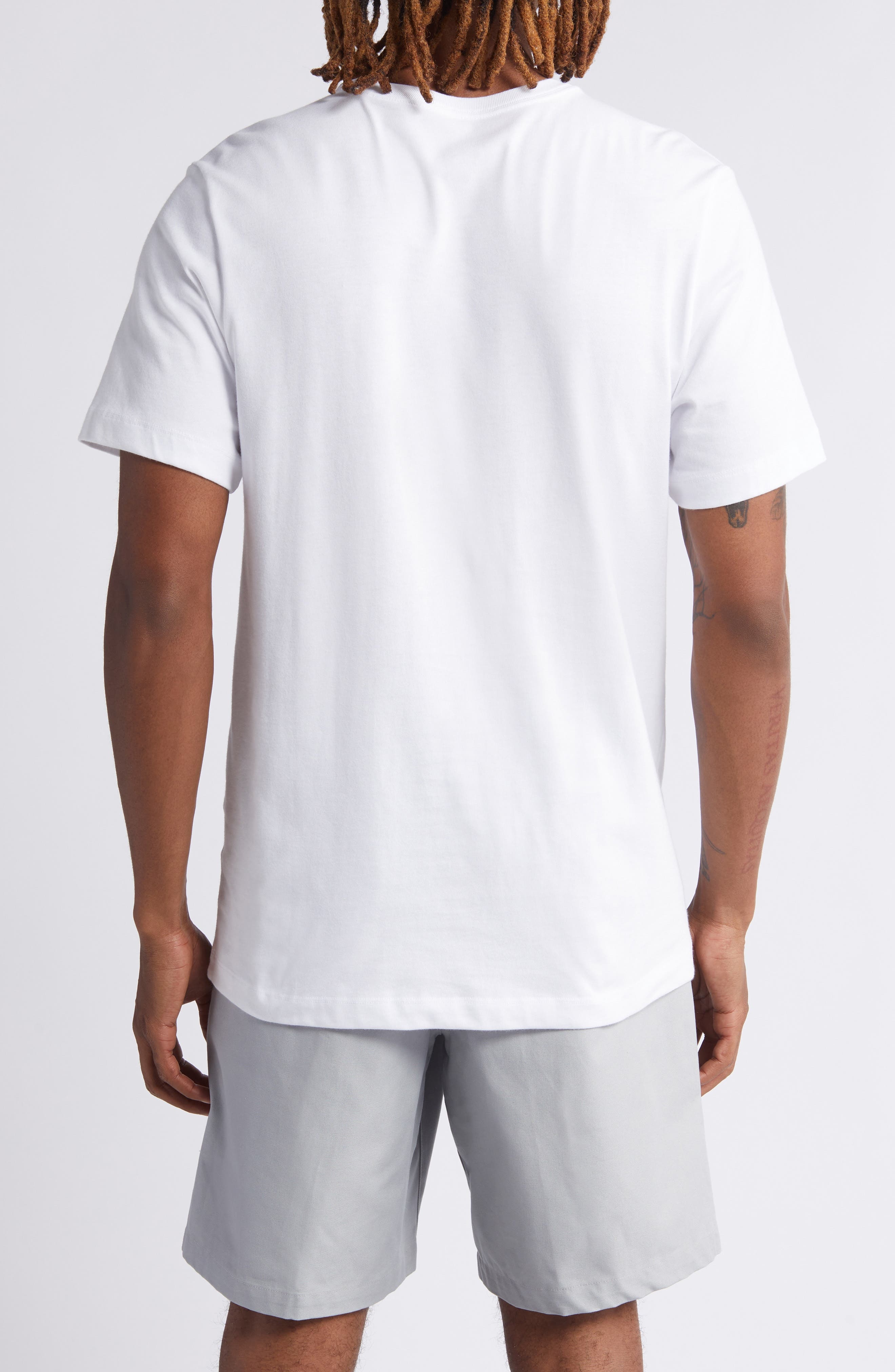 Nike Sportswear Club Crew Neck T-Shirt in White/black at Nordstrom - 2