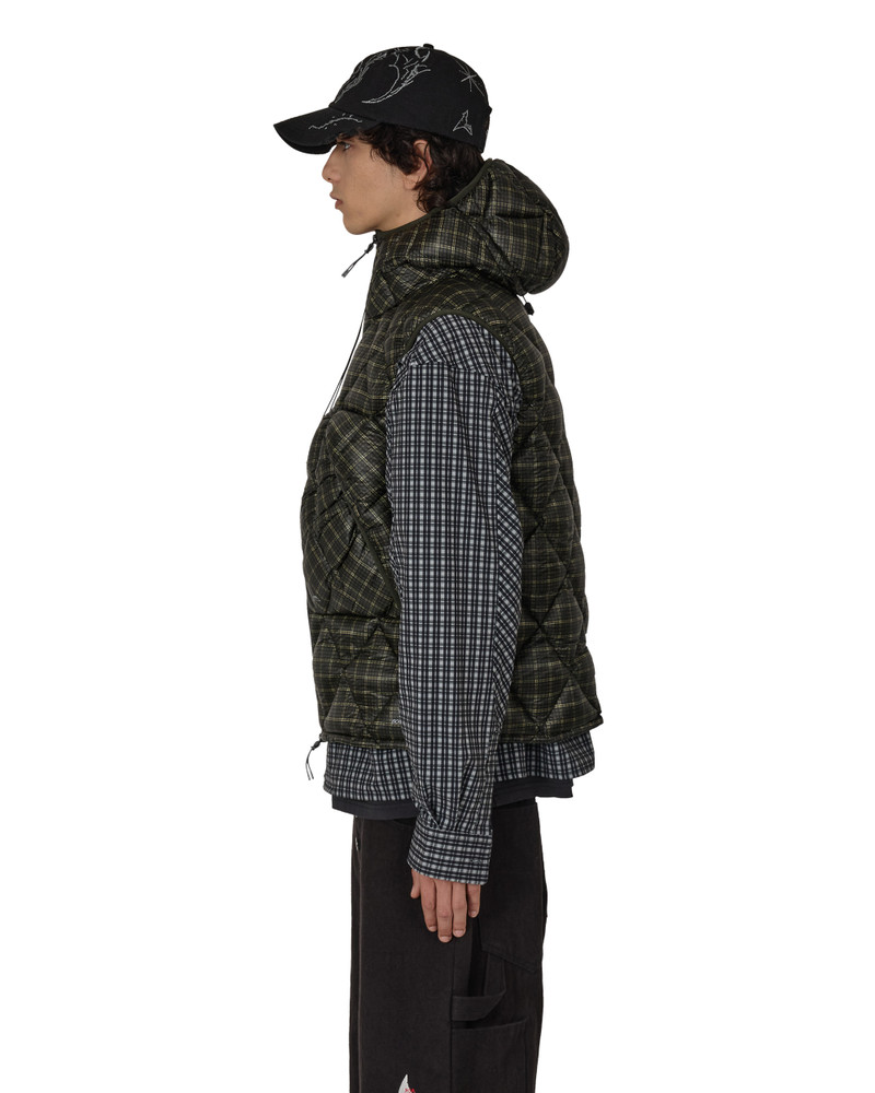 ROA Nuna 600 Fill Power Printed Check Hooded Down Vest outlook