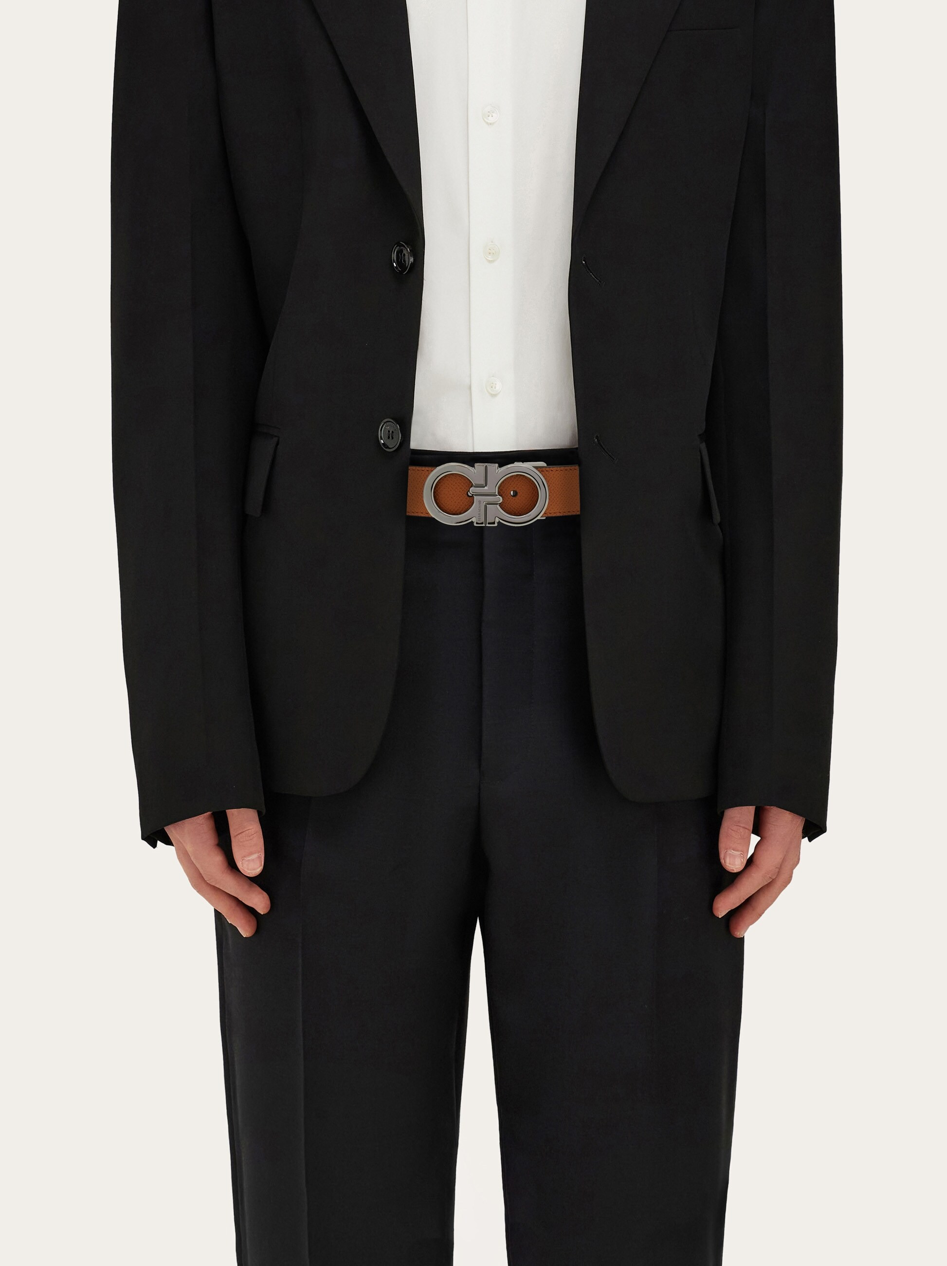 Reversible and adjustable Gancini belt - 4