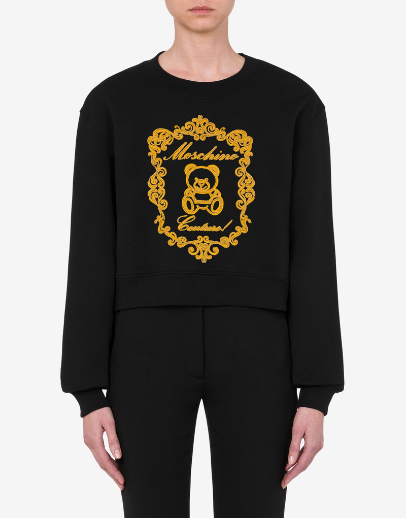 Moschino TEDDY EMBROIDERY ORGANIC COTTON SWEATSHIRT outlook