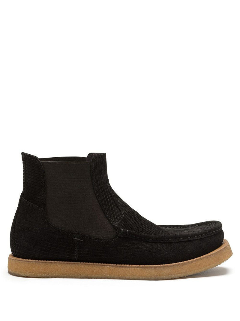corduroy suede Chelsea boots 1