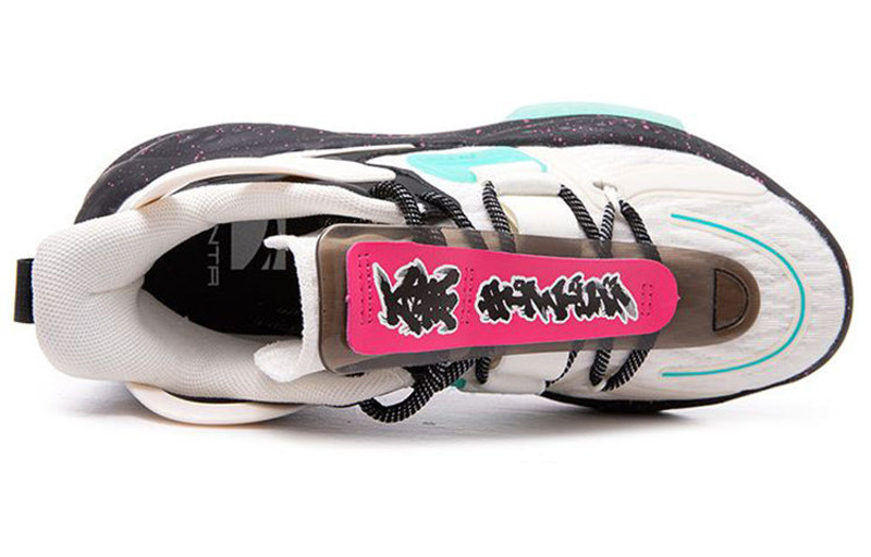 ANTA (WMNS) ANTA Life Series Sneakers 'Black White Green' 122038081-1 outlook