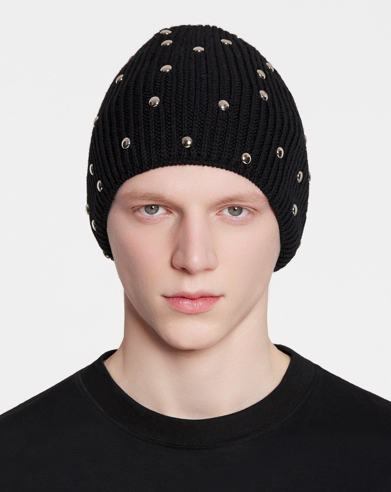 Lanvin STUDDED WOOL KNIT BEANIE outlook