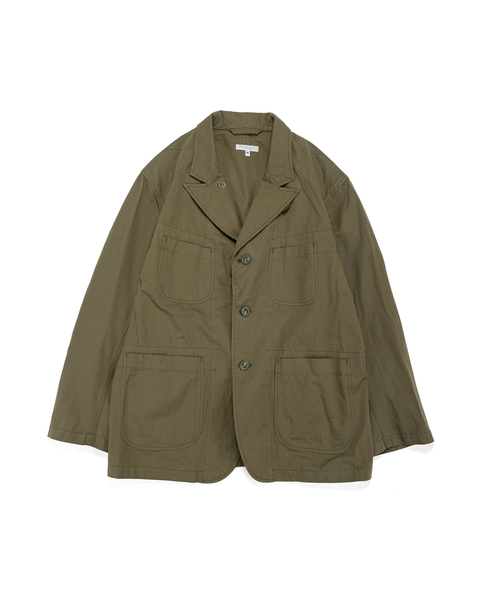 Bedford Jacket Olive Cotton Sanded Cloth - 1