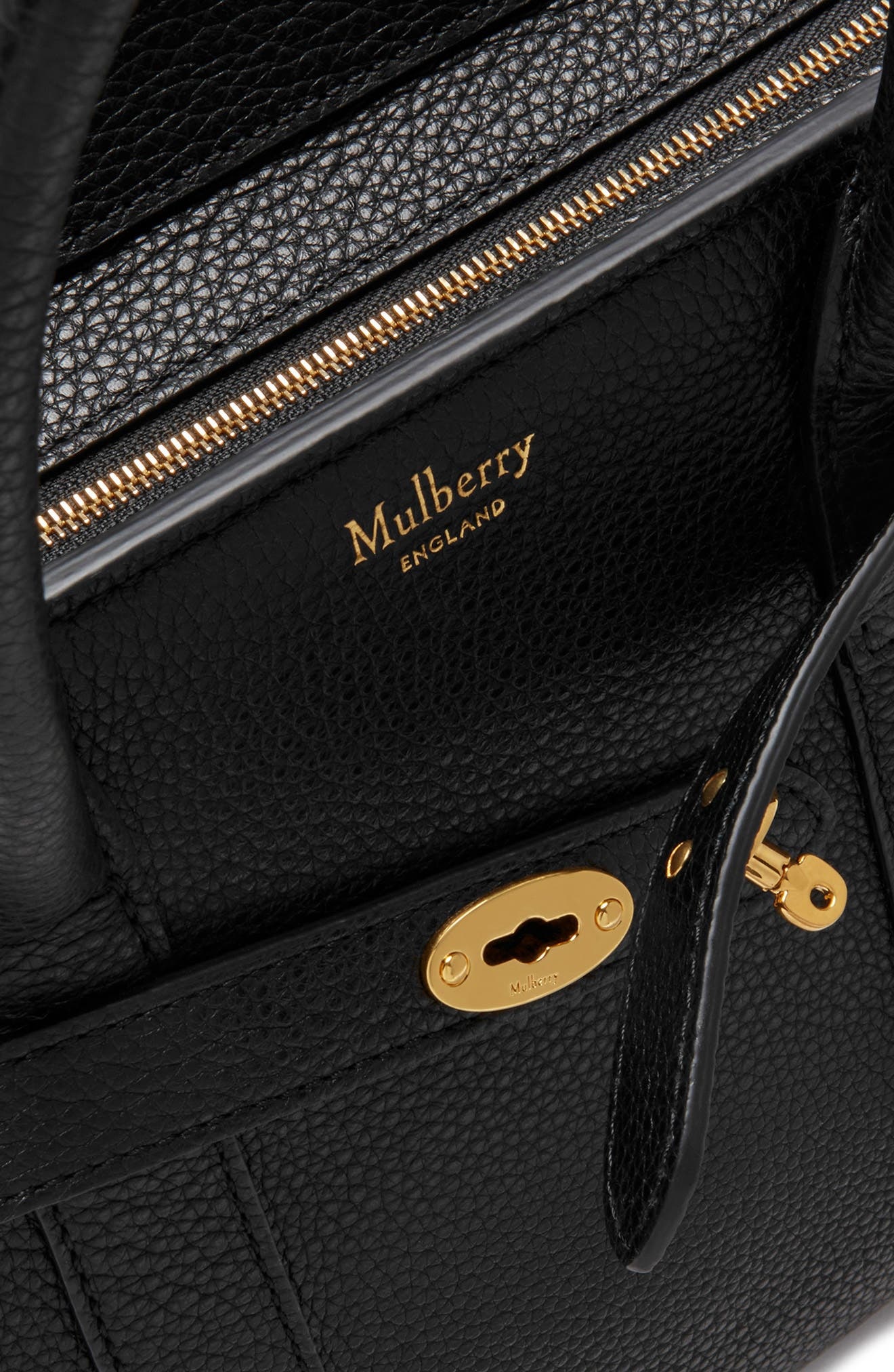 Mini Zipped Bayswater Leather Tote - 6