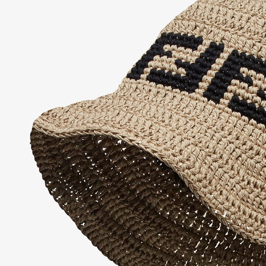 Beige cotton hat - 2