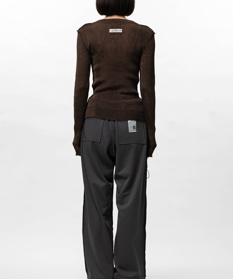 Inside-Out Glitter Knit Sweater 5