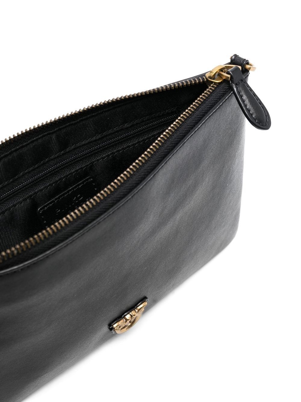 logo-plaque leather satchel bag - 5