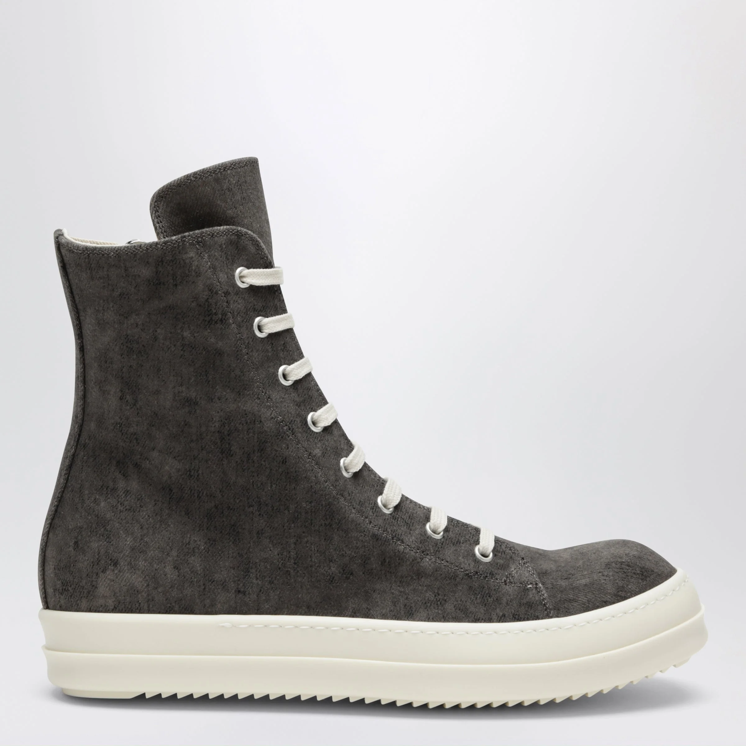Tower sneakers in dusty grey/milk white velvet-effect - 1