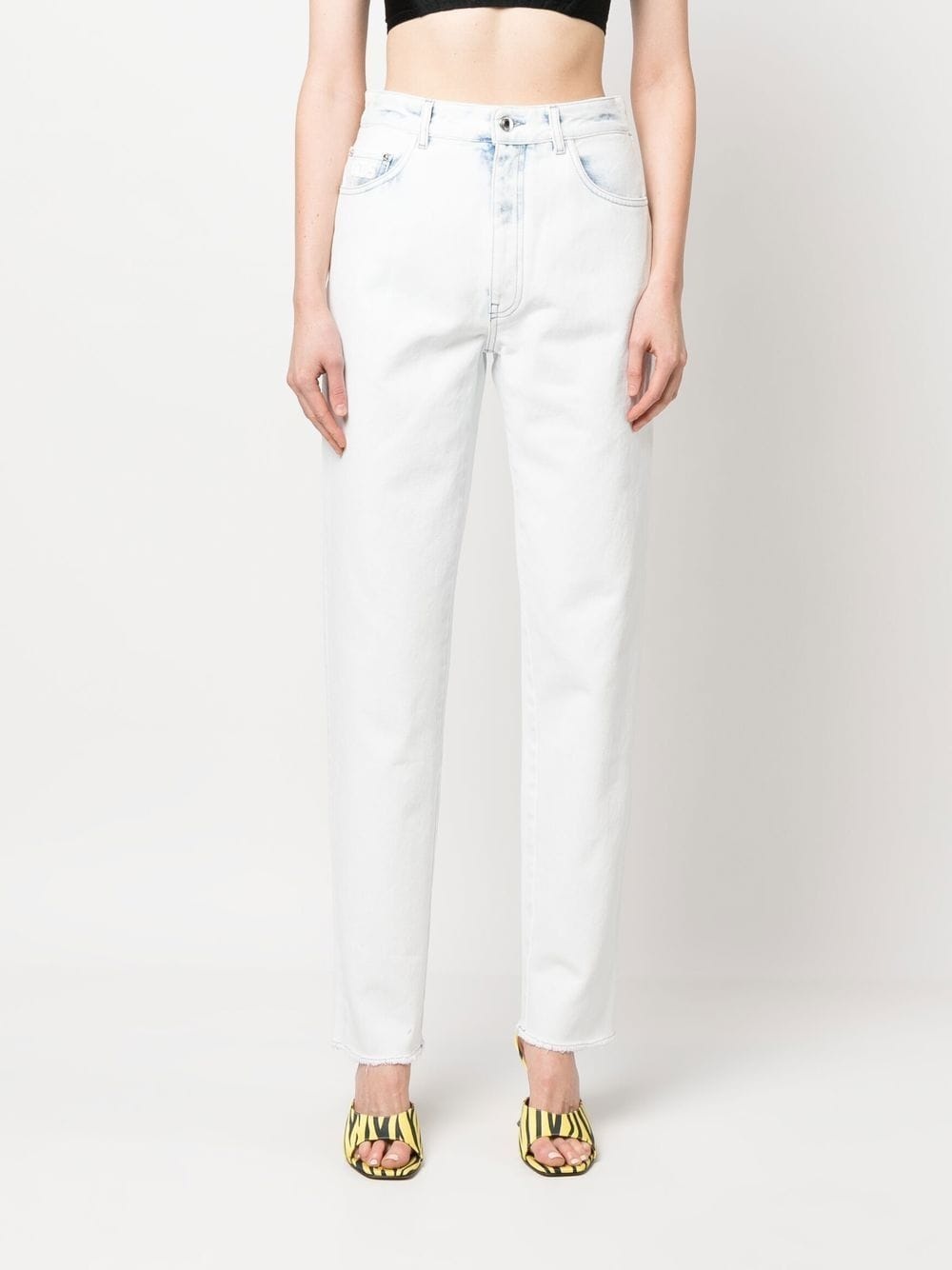 Bling logo-embellishment jeans - 3