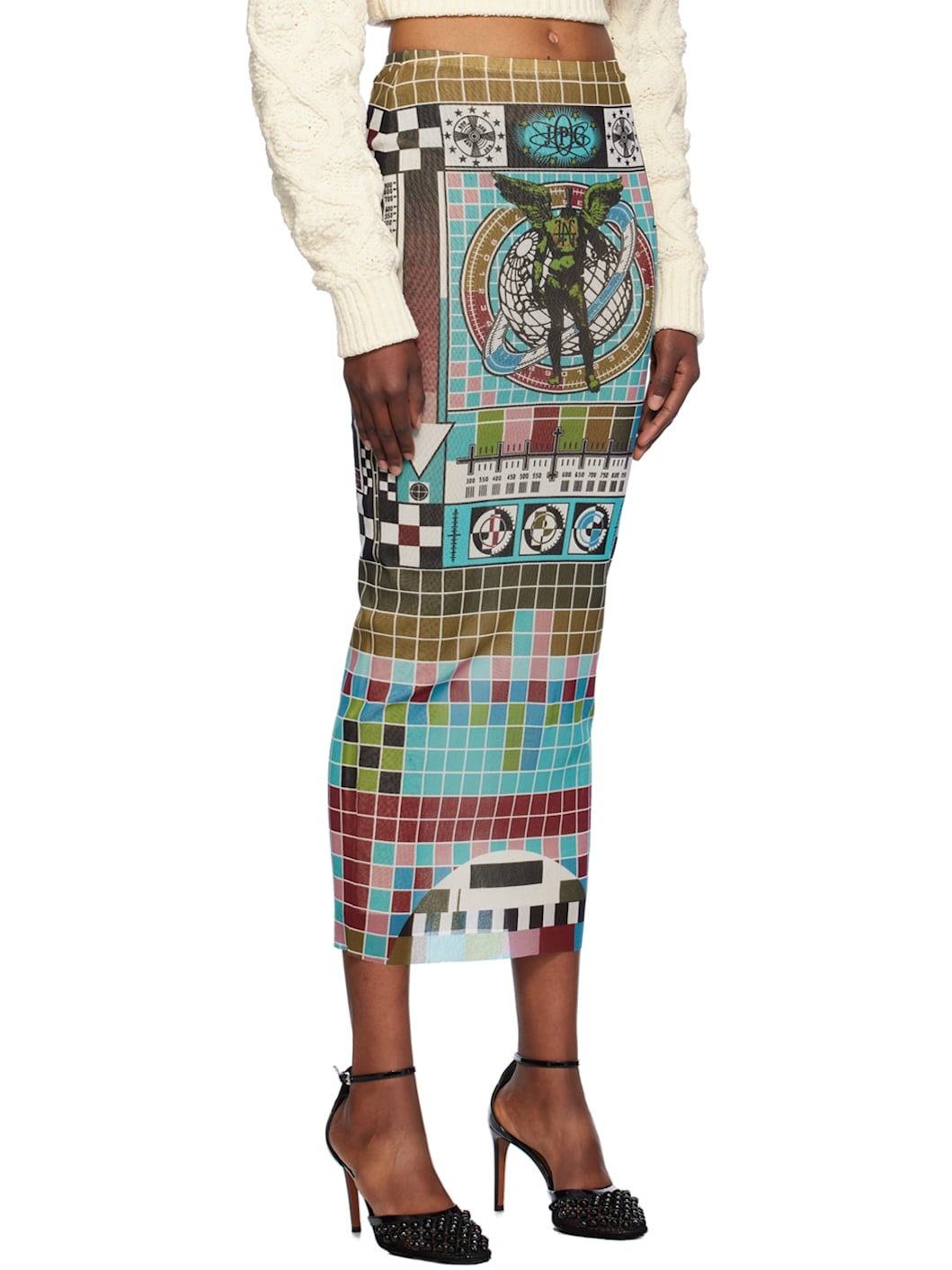 Multicolor Printed Mire Maxi Skirt - 2