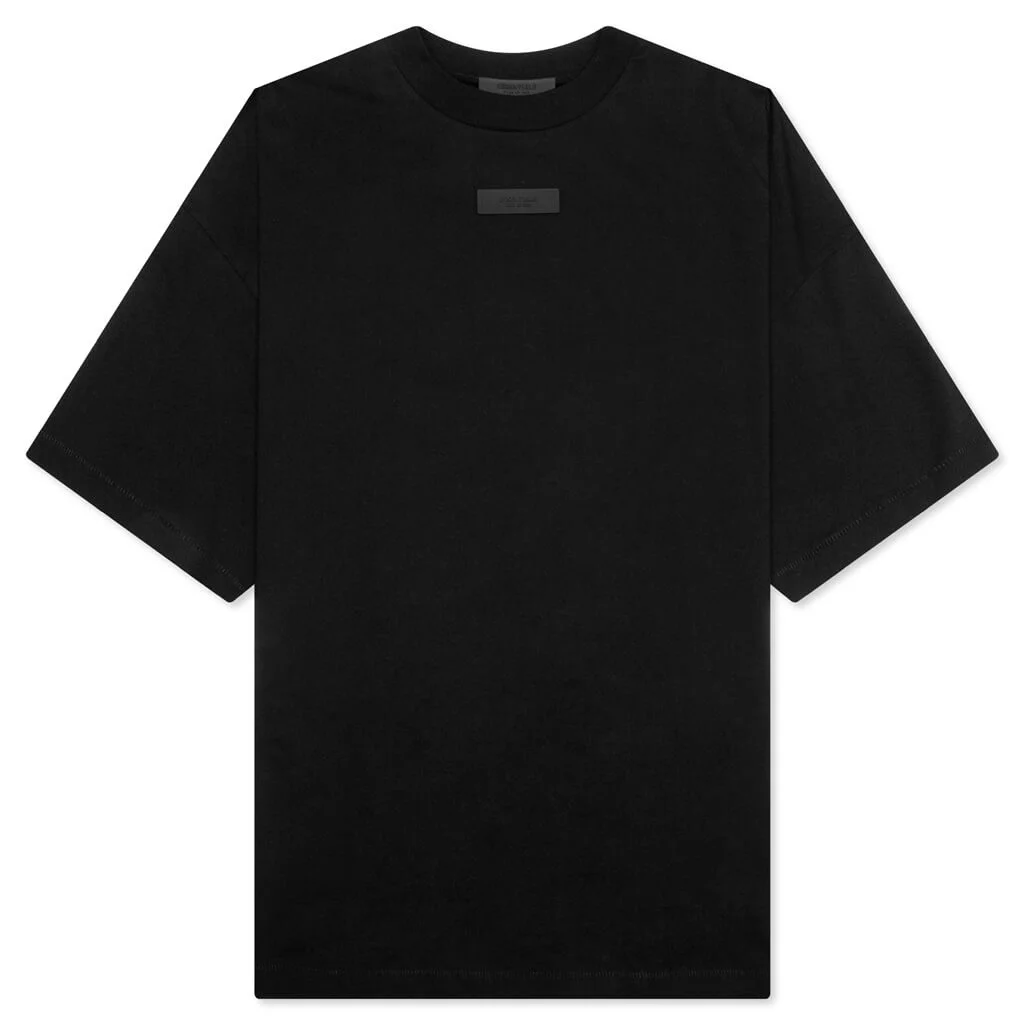 ESSENTIALS S/S TEE - BLACK - 1