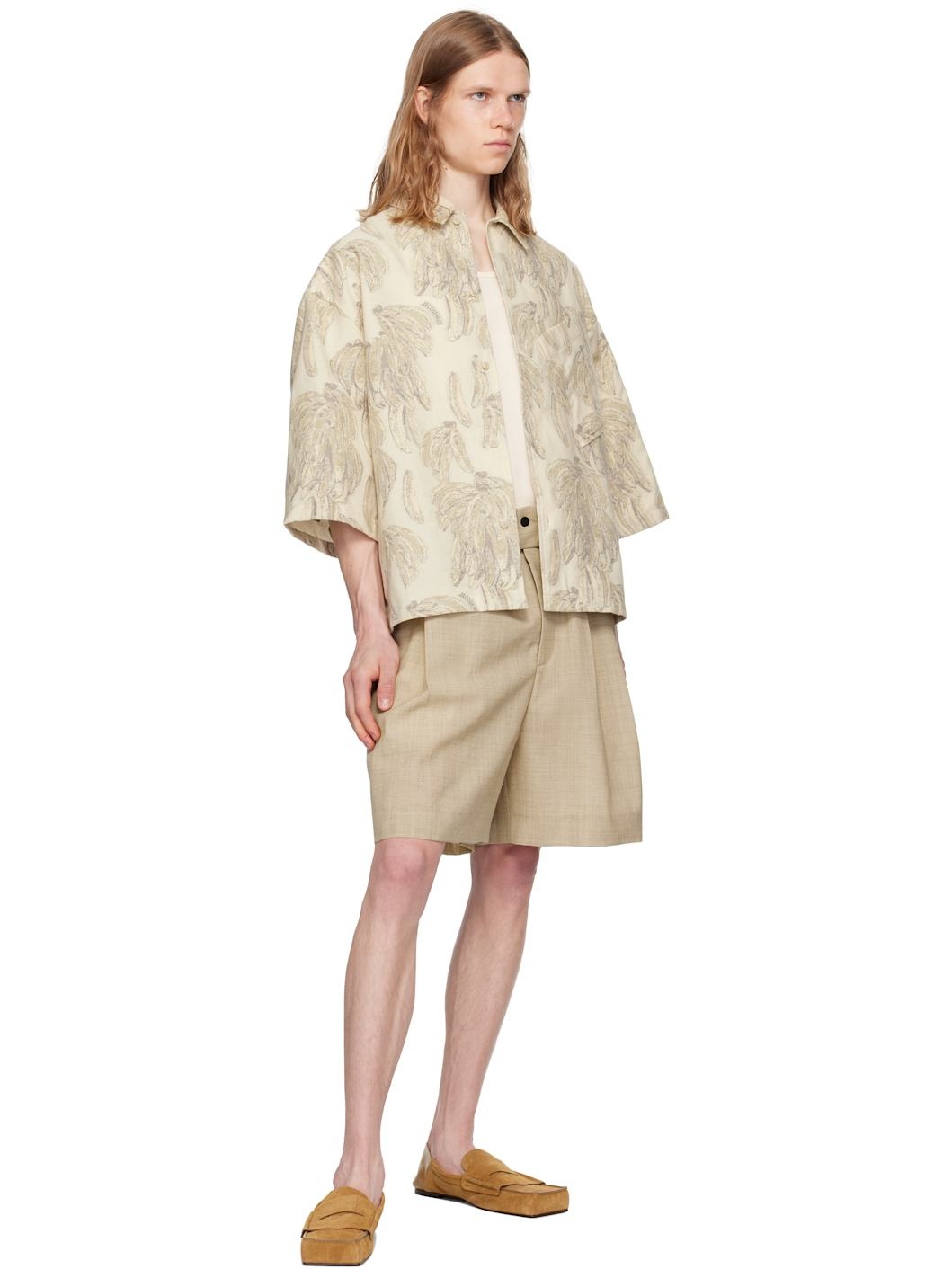 Beige La Croisière 'The Aloe' Shirt - 4