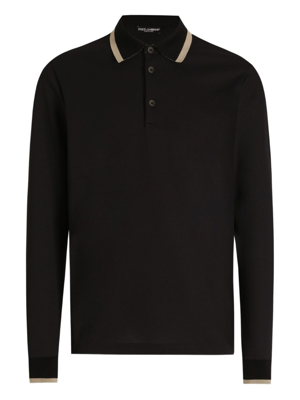 long-sleeved polo shirt - 1