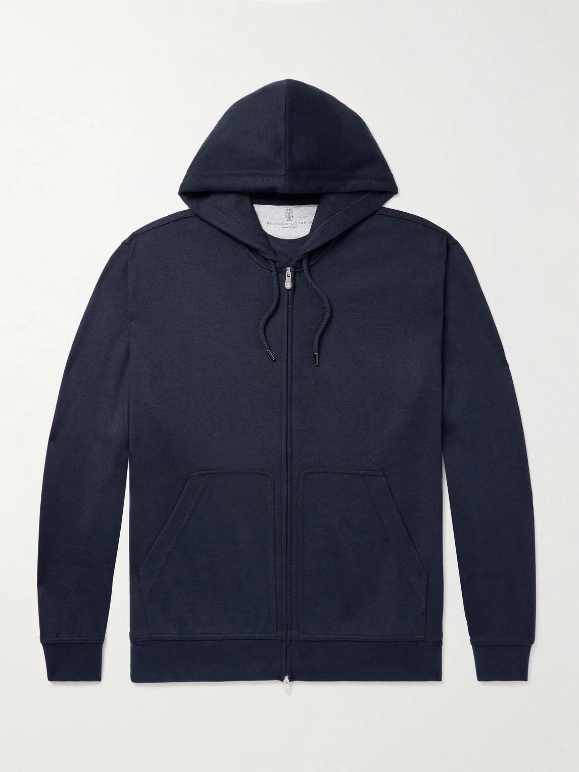 Cashmere-Blend Zip-Up Hoodie - 1