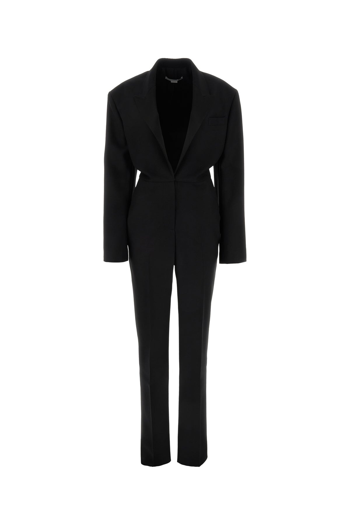 Black wool jumpsuit - 1