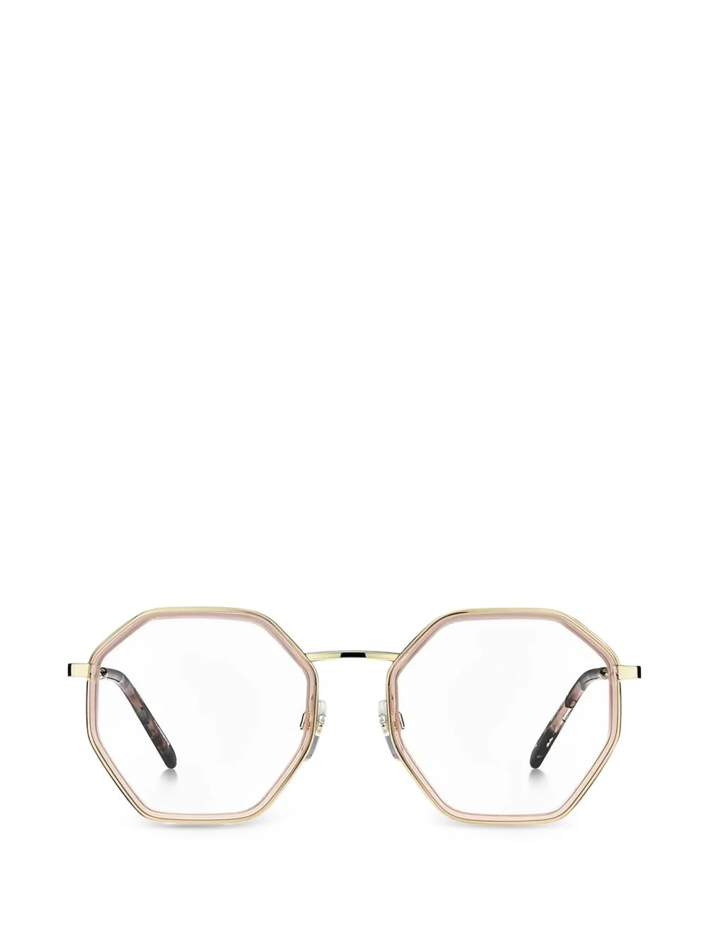 geometric-frame glasses - 1