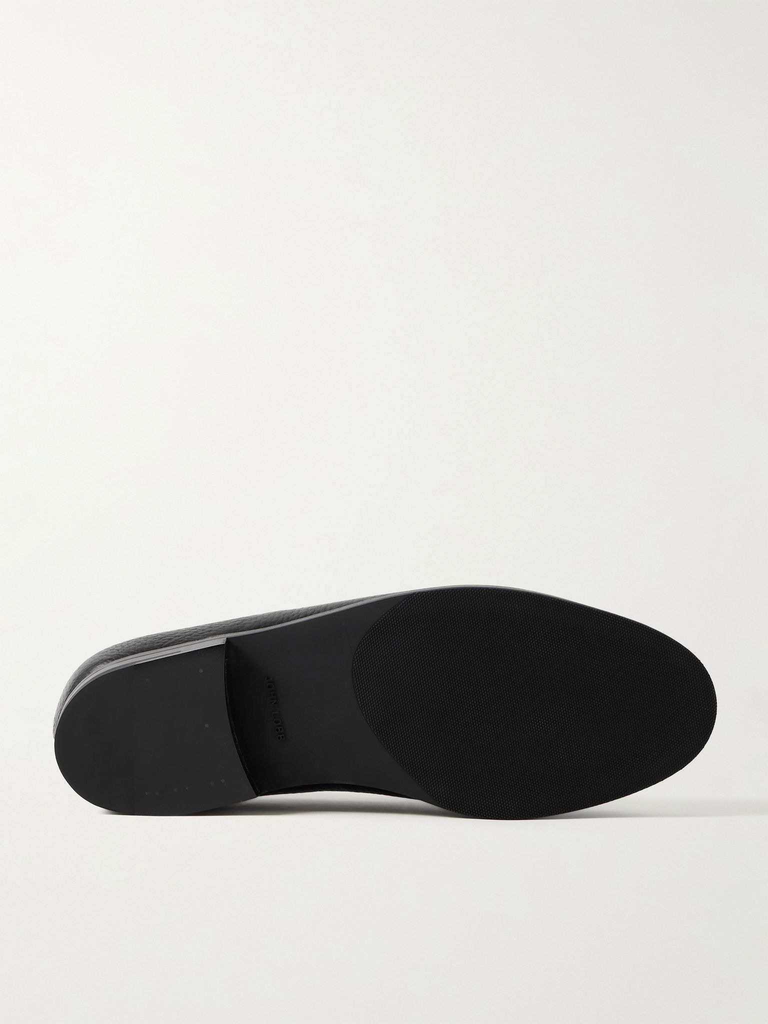Lopez Full-Grain Leather Penny Loafers Black - 3