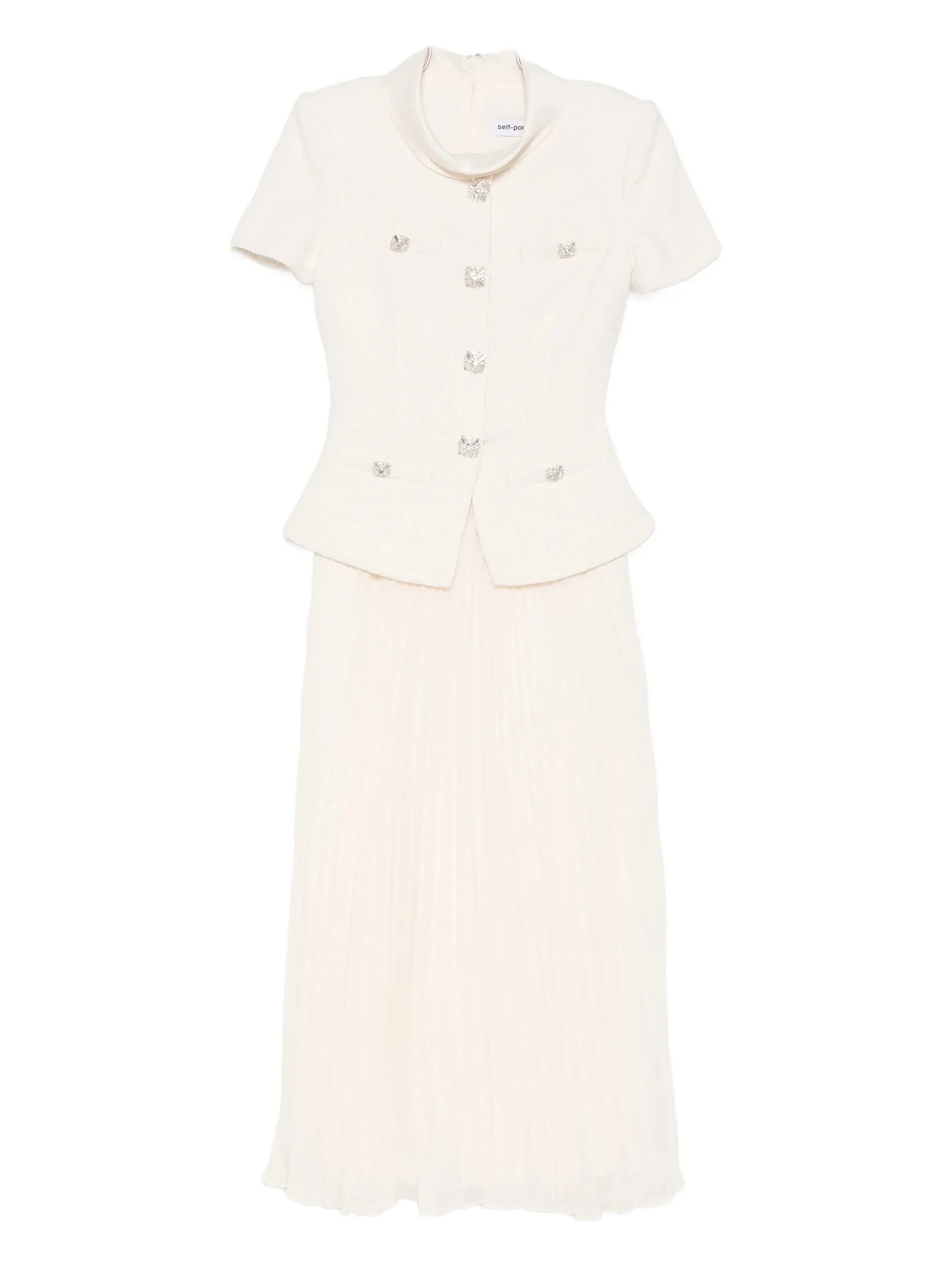 panelled midi dress - 1