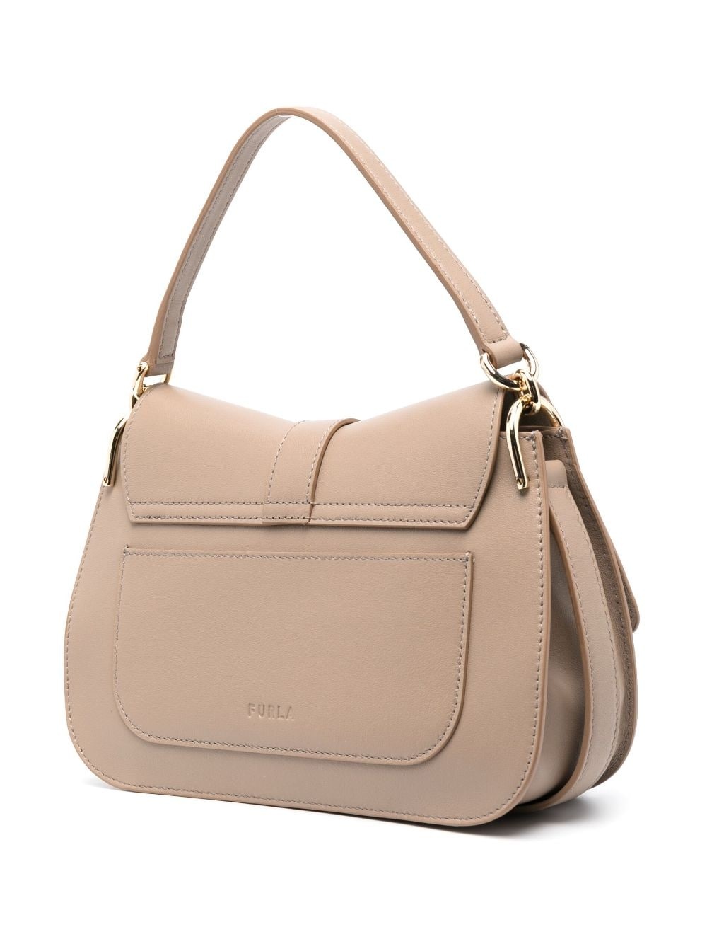 Sofia logo-plaque leather tote bag - 3