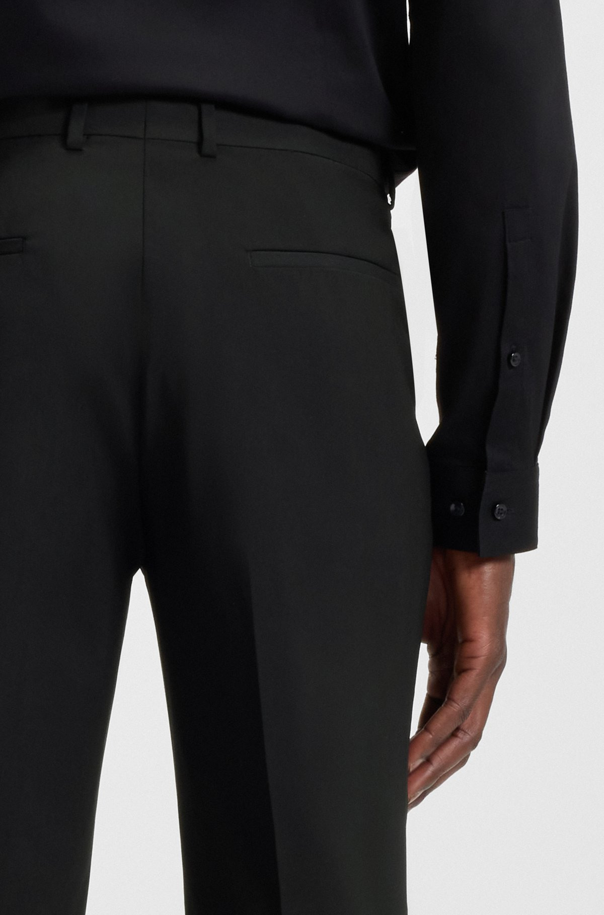 EXTRA-SLIM-FIT PANTS IN WOOL - 5