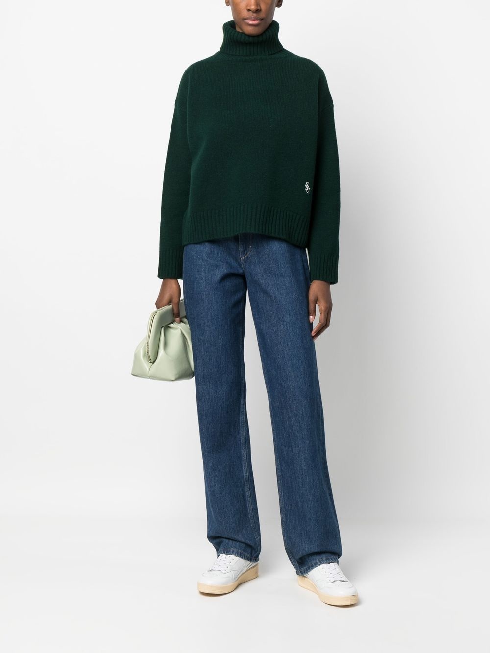 wool roll-neck jumper - 2