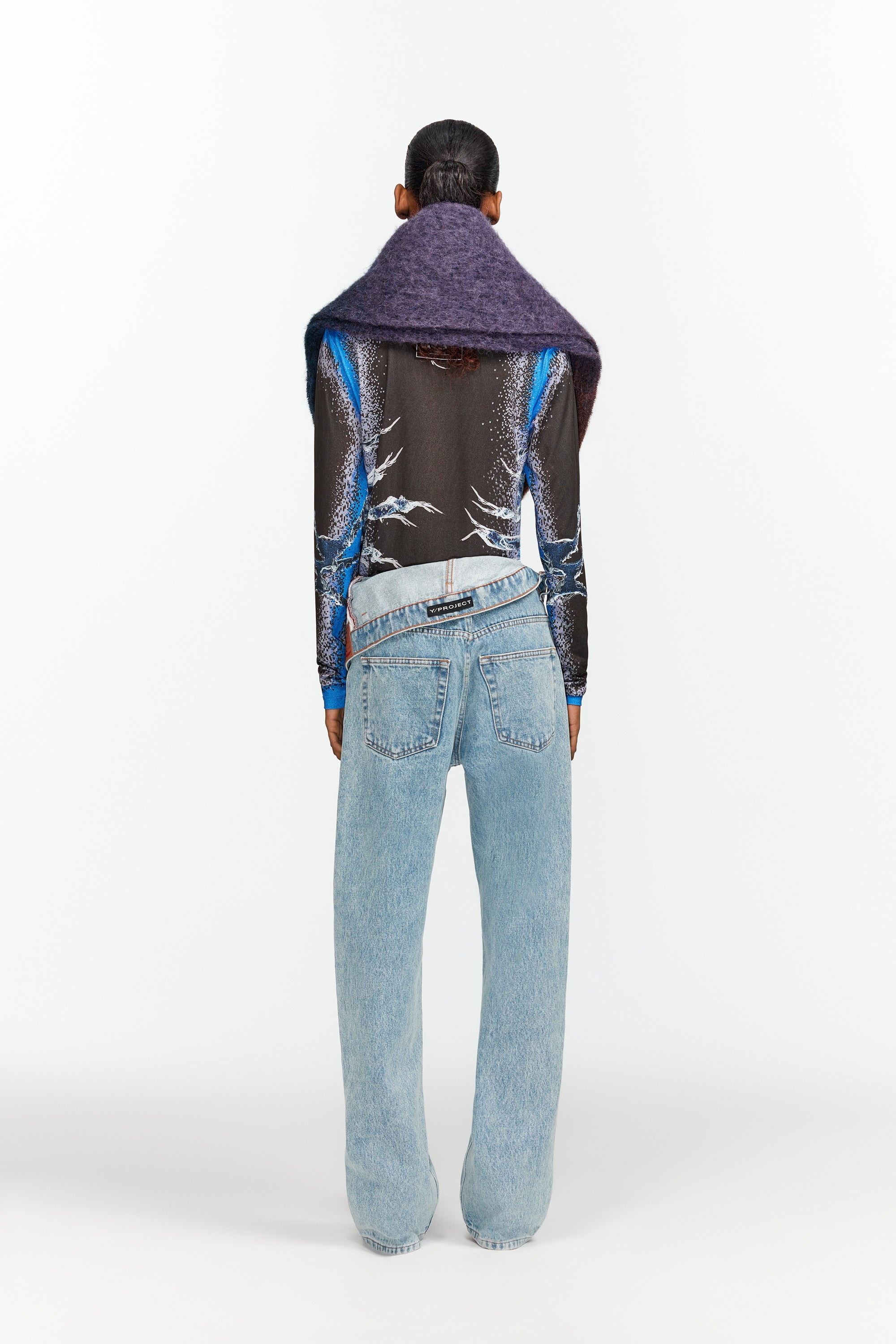 Asymmetric Waist Jeans - 6