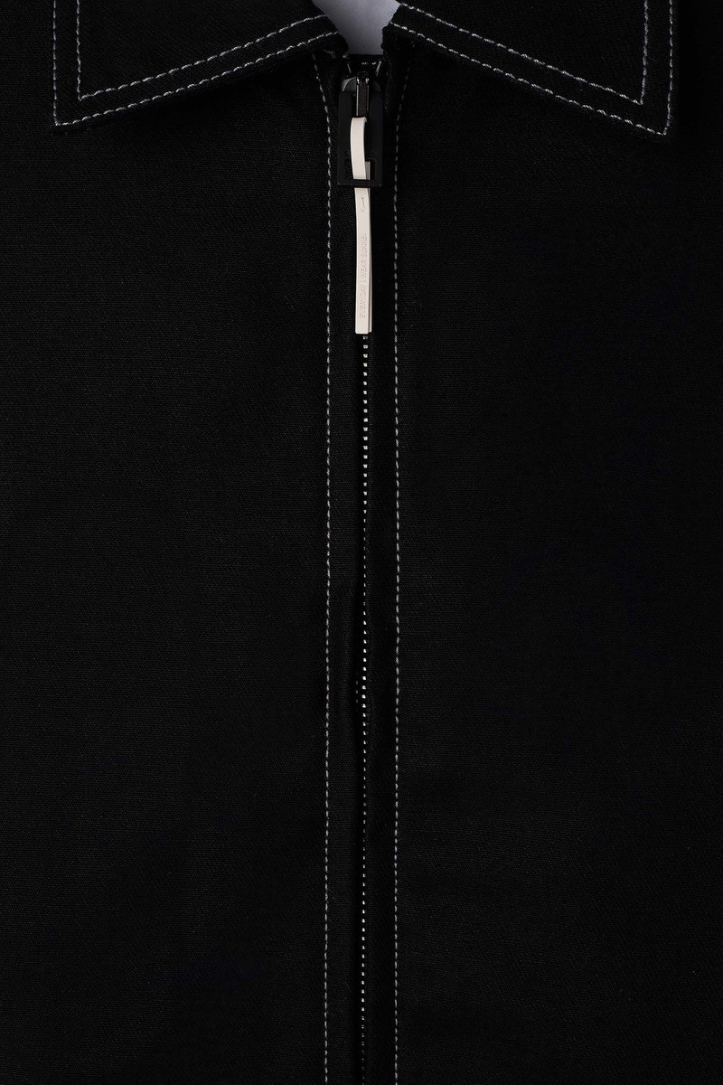 BOMBER / black & black stripes 3