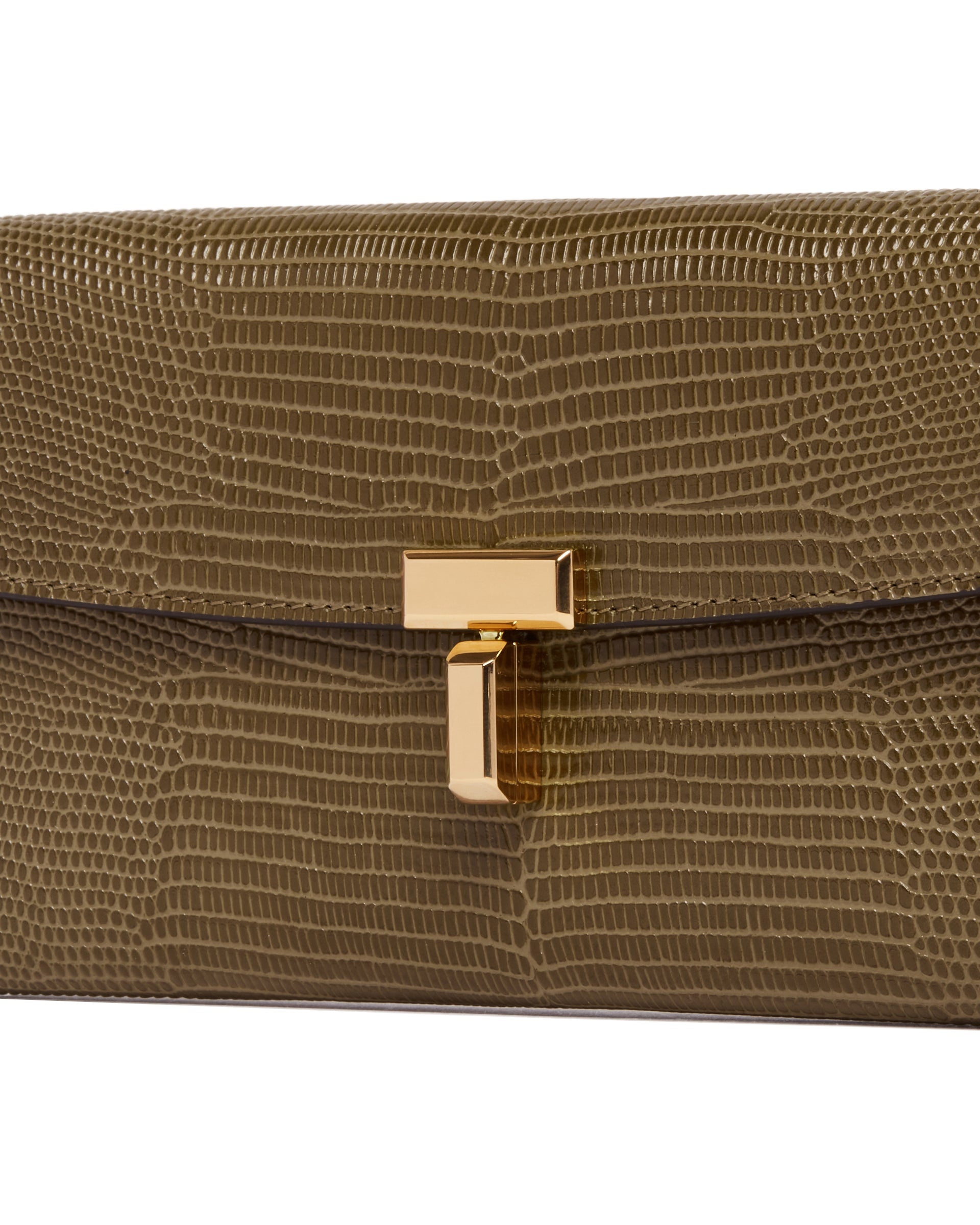 Green T-Lock Lizard-Print Wallet - 6