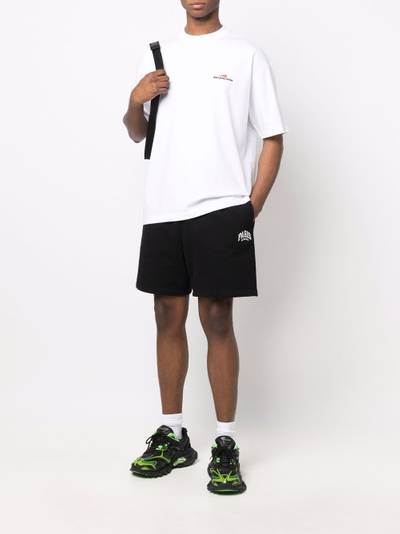 BALENCIAGA flared cotton track shorts outlook