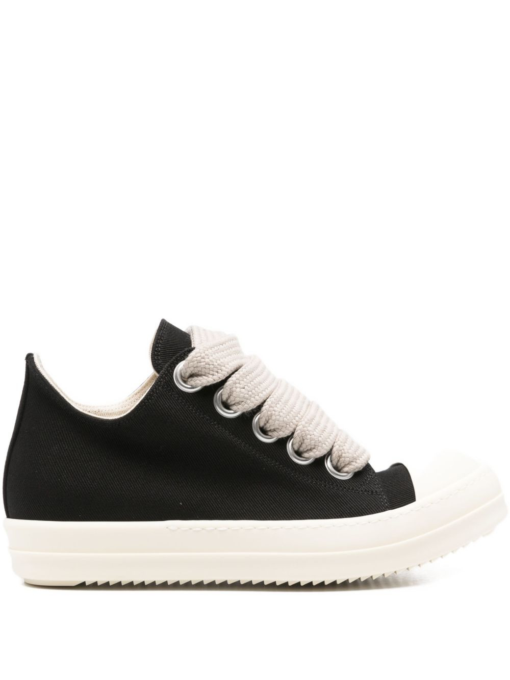 lace-up canvas sneakers - 1