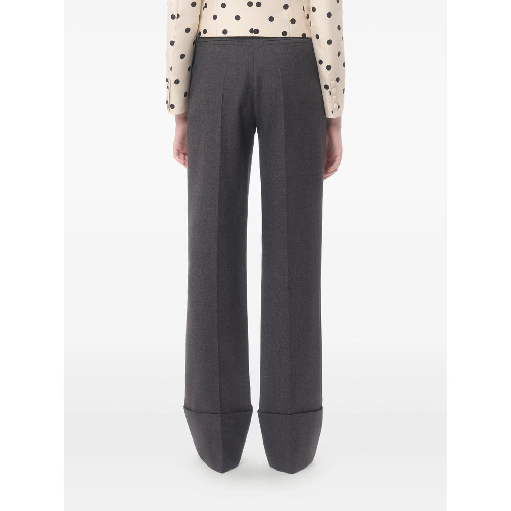Valentino Grey Trousers - Tailored Trousers Women - 3