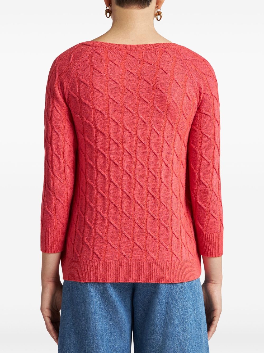 cable knit jumper - 3