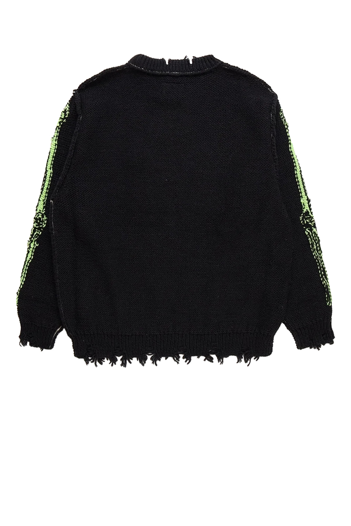 Doublet Glow-In-The-Dark Skull Knit Pullover Black - 3