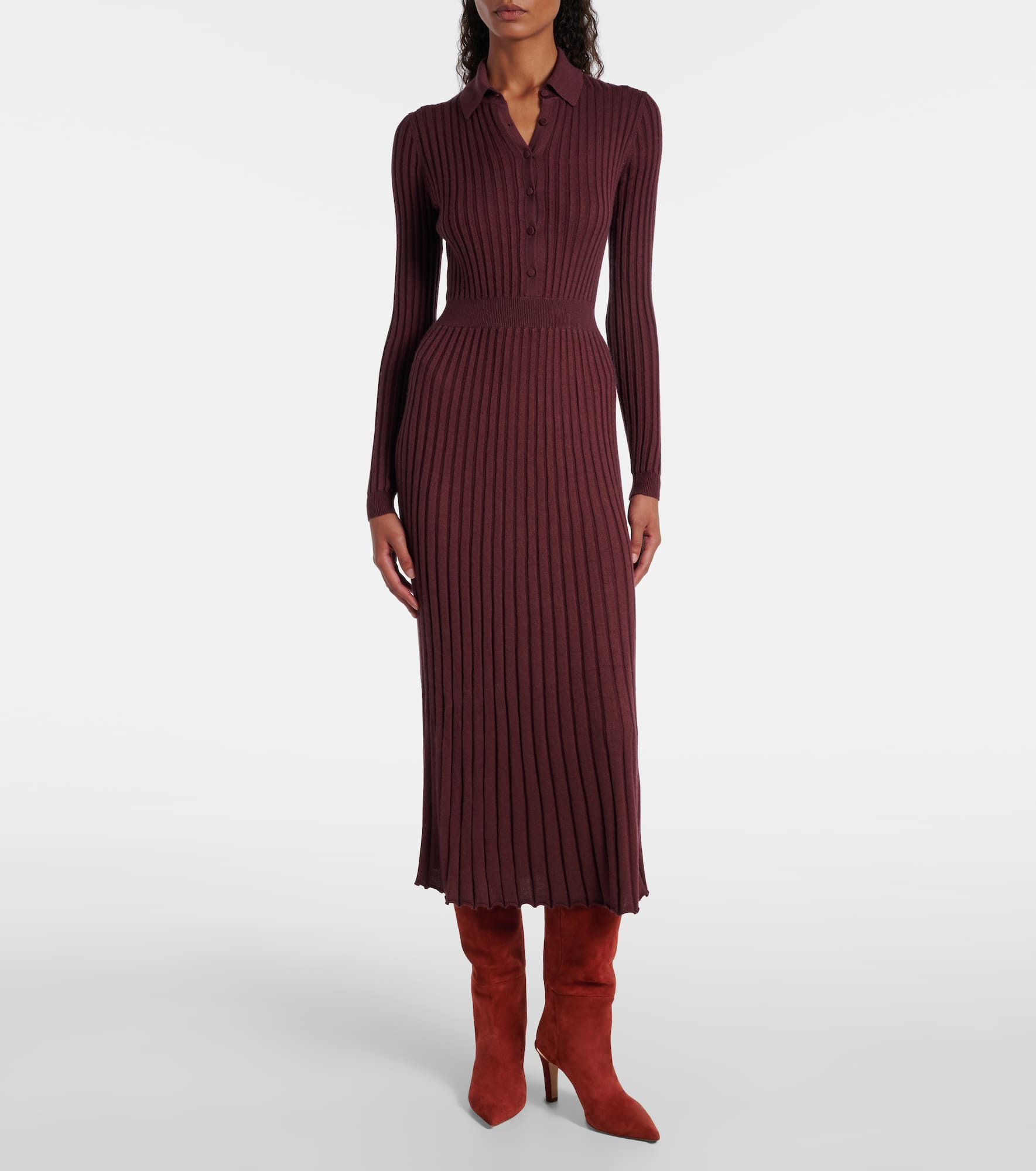 Aura knee-high suede boots - 3