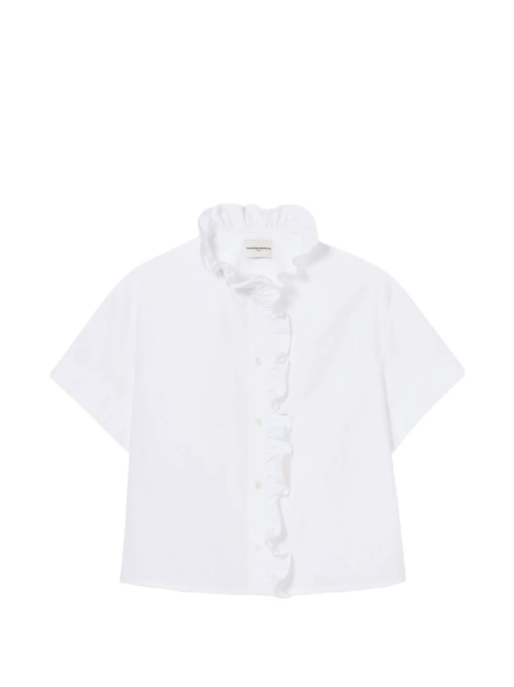 Victorian collar poplin shirt - 1