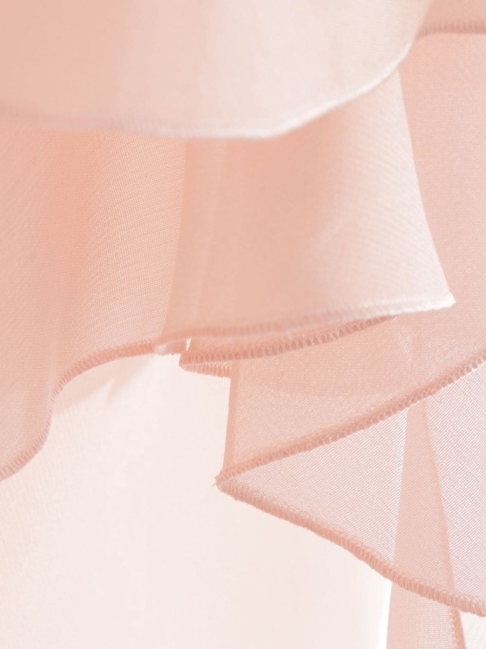 asymmetric-neck silk blouse - 4