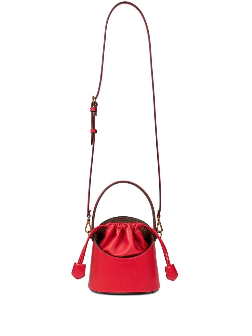 small Saturno leather bucket bag - 1