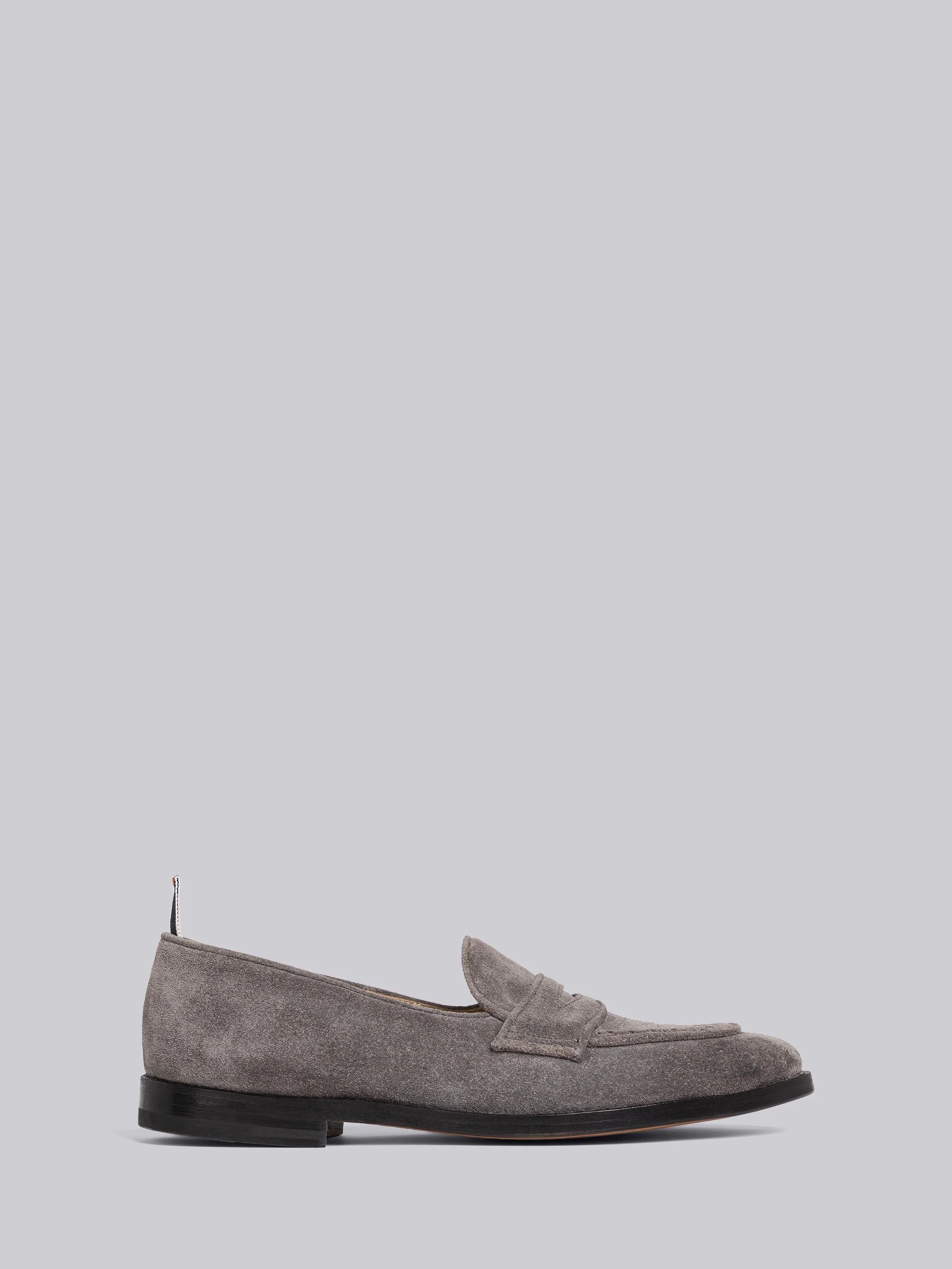 Fine Kid Suede Varsity Penny Loafer - 1