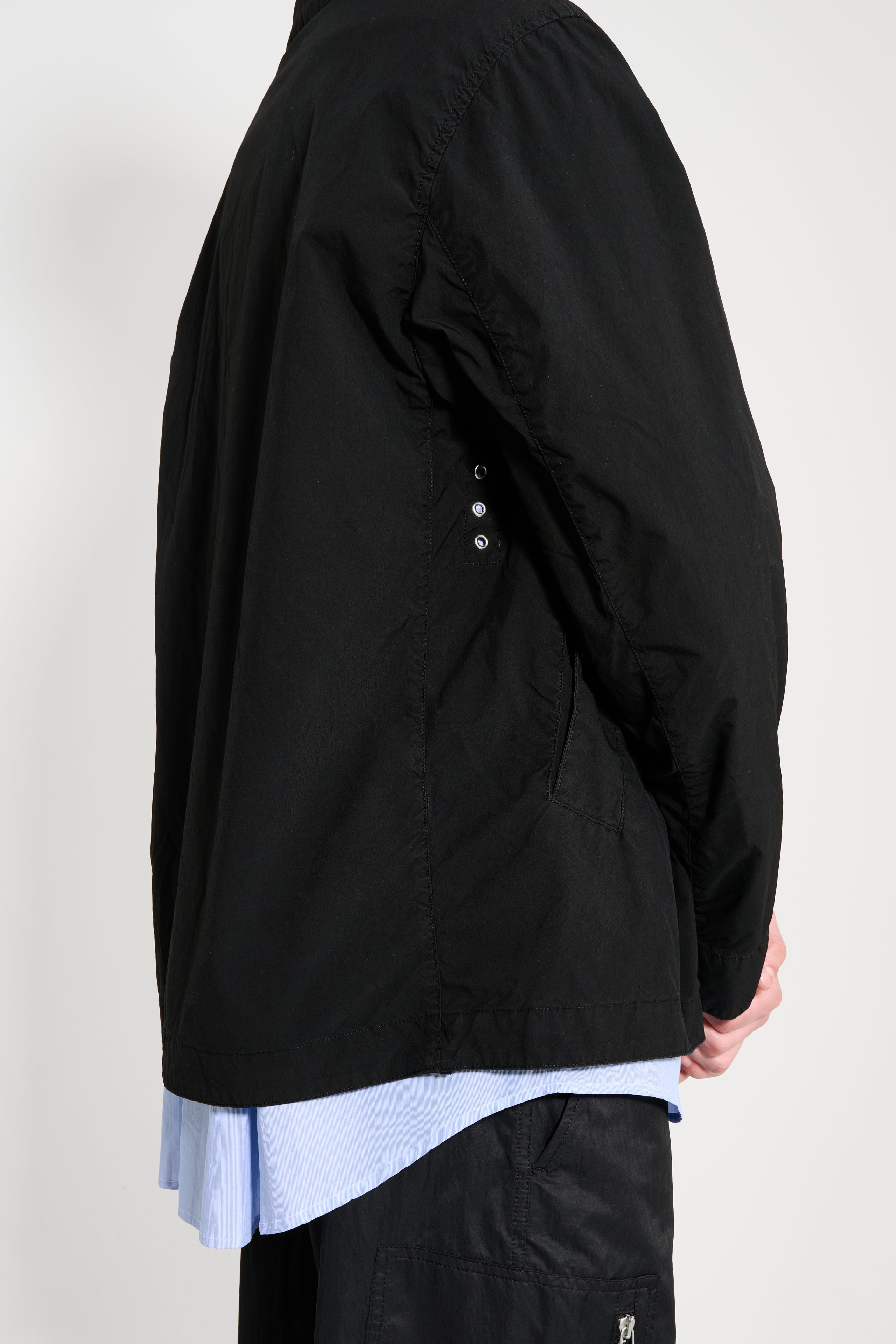 STONE ISLAND LIGHT COMPACT TOUCH POLY-TC JACKET BLACK - 7