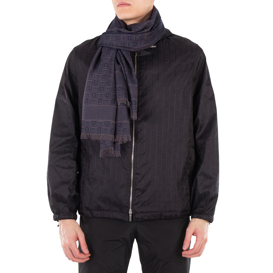 Ferragamo Gancini Monogram Jacquard Stole - 2