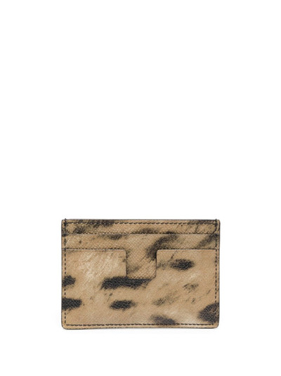 TOM FORD distressed-print leather cardholder outlook