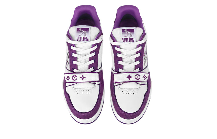 LOUIS VUITTON LV Trainer 'White Violet' 1ABLYL - 2