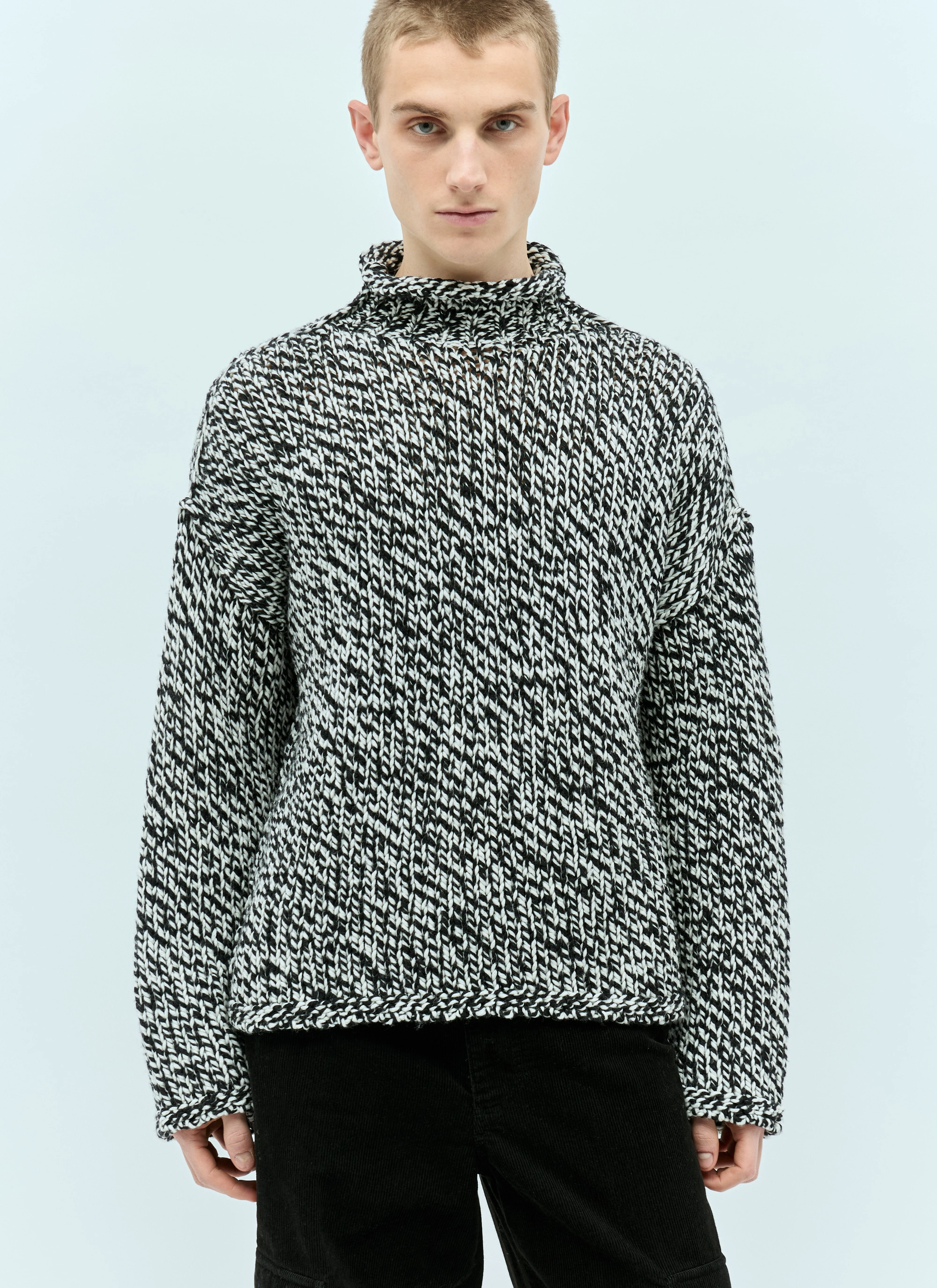 Acne Studios Men High-Neck Wool-Blend Sweater - 1