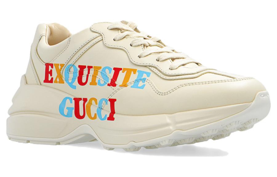 (WMNS) Gucci Rhyton Exquisite Shoes 'Beige' 720954-DRW00-9522 - 2
