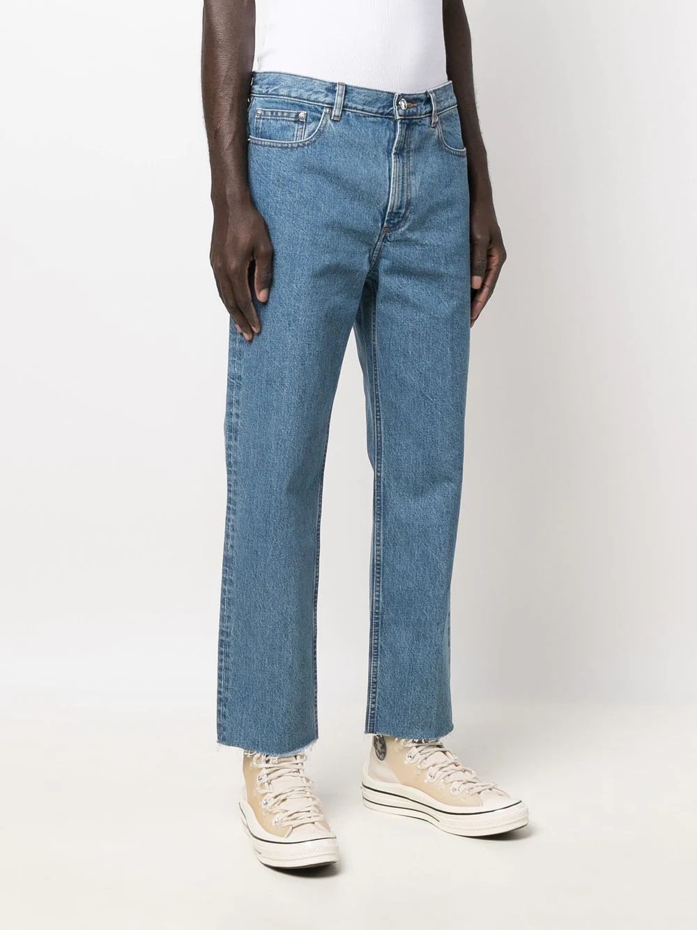 mid-rise straight-leg jeans - 3