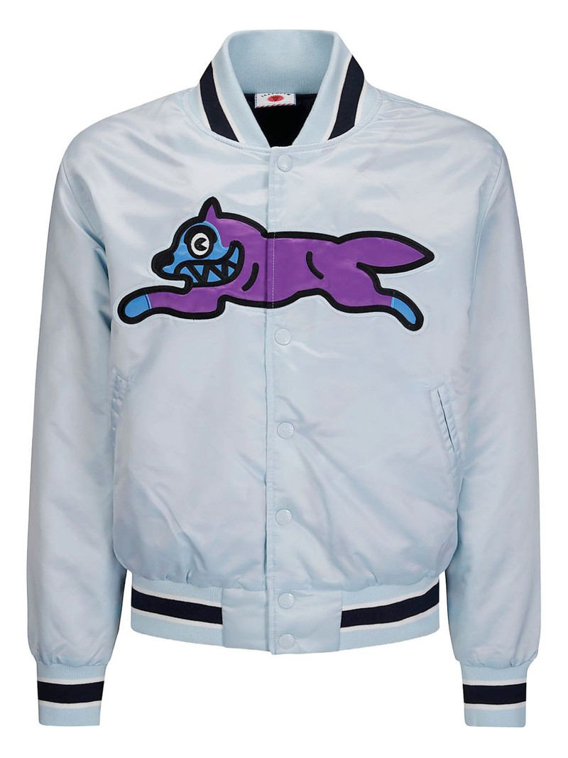 Running Dog satin bomber jacket 1