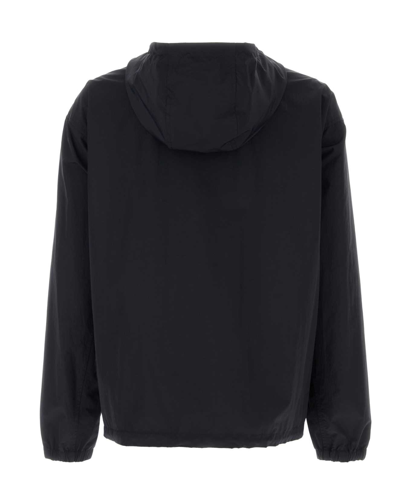 Midnight Blue Nylon Blend Jacket - 2